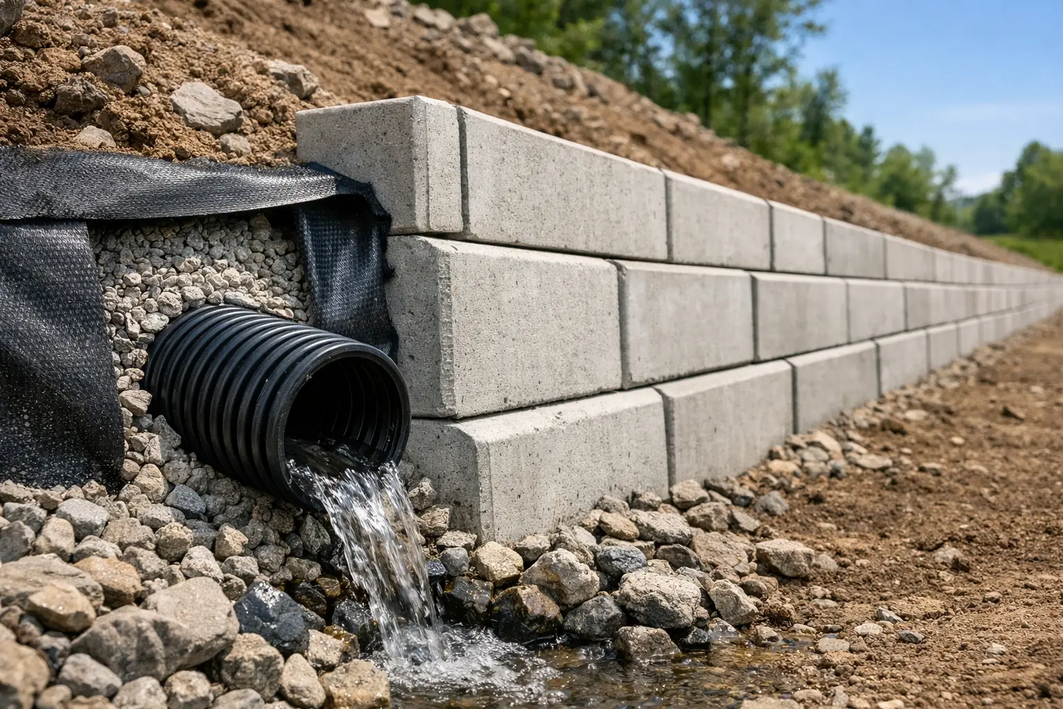 Guide to Precast Retaining Wall Drainage