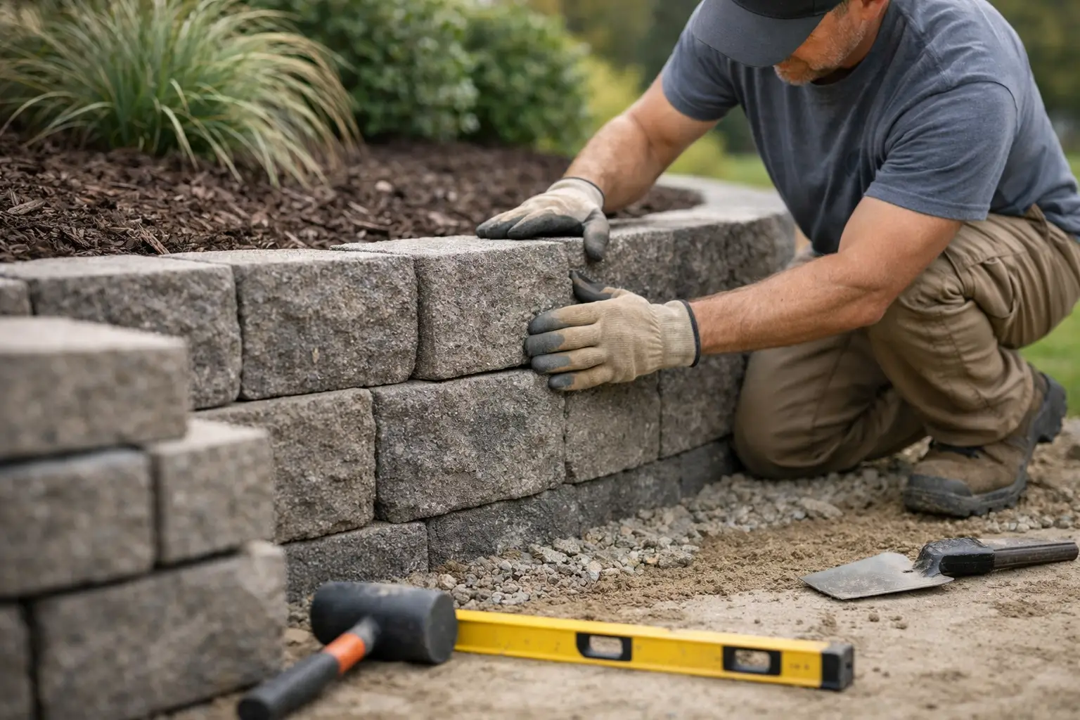 How to Install Modular Wall Blocks Right