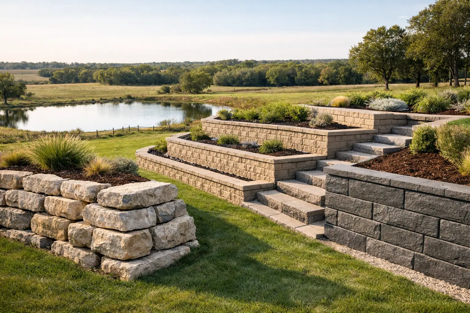 Best Retaining Wall Systems for Acreage Sites