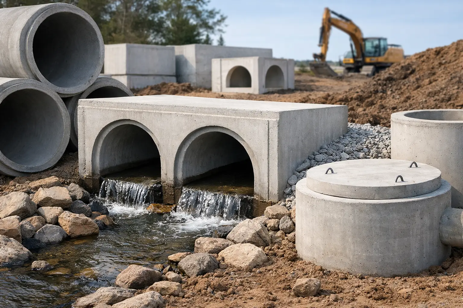 Best Precast Products for Culverts and Drainage Sites