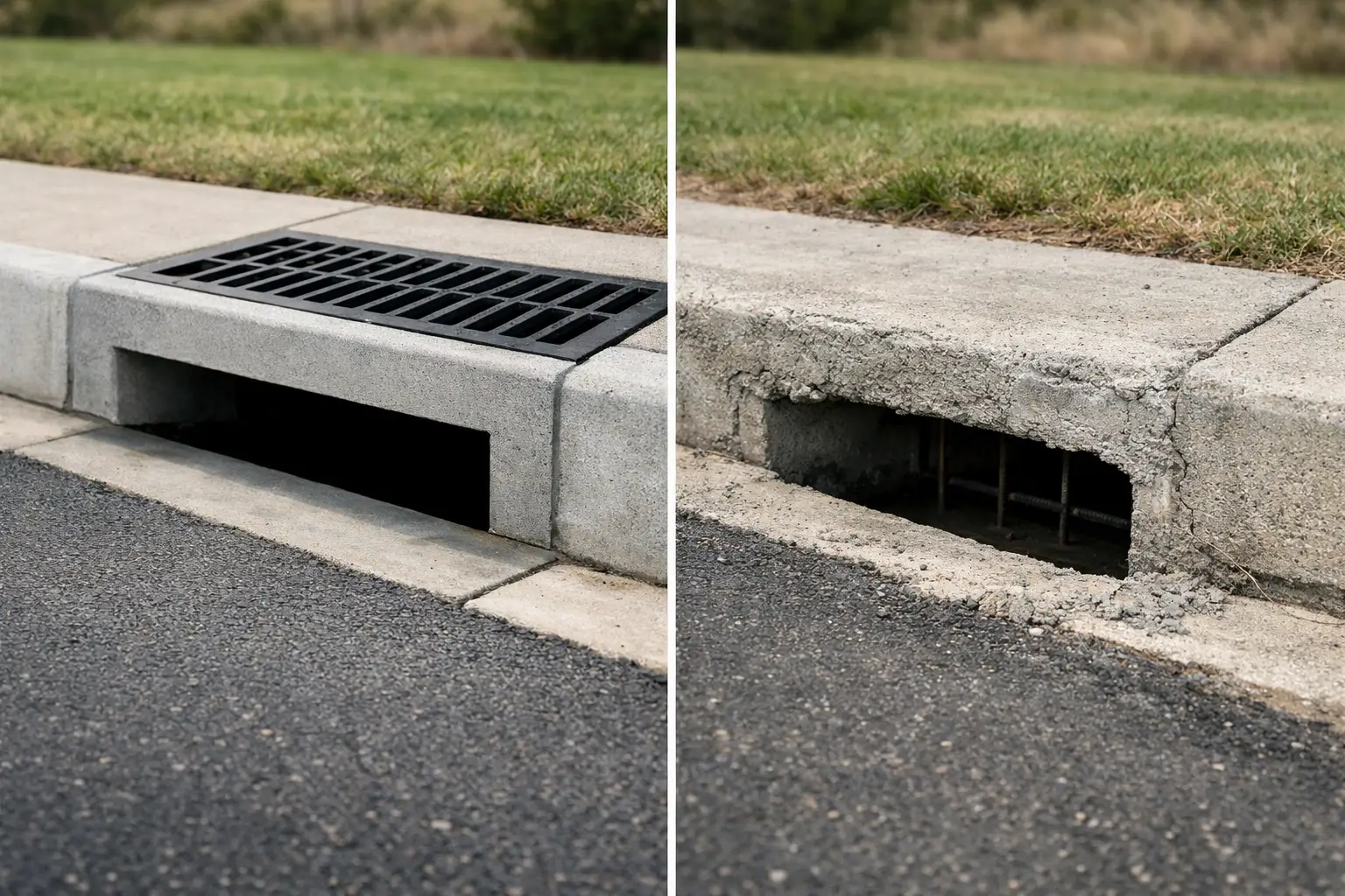 Curb Inlet Tops vs Field Poured: Which Fits?