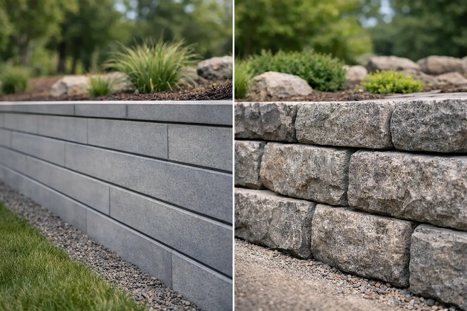Novum Wall vs Redi-Rock for Your Retaining Wall