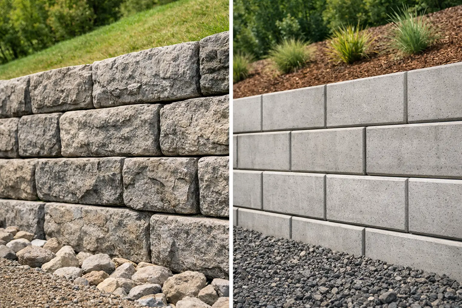 Stone Strong vs Cast Concrete for Retaining Walls