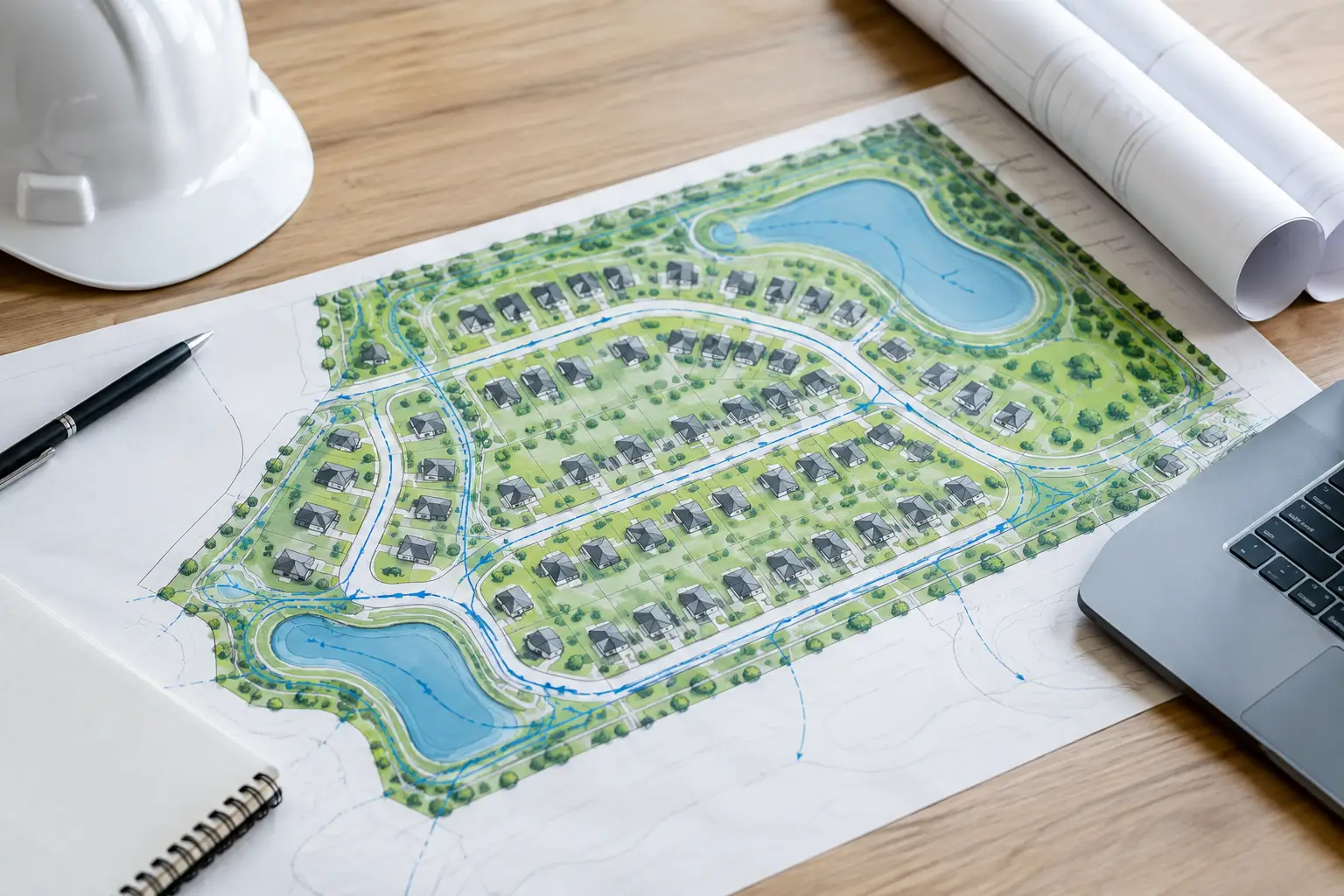 Subdivision Drainage Example: A Practical Site Plan
